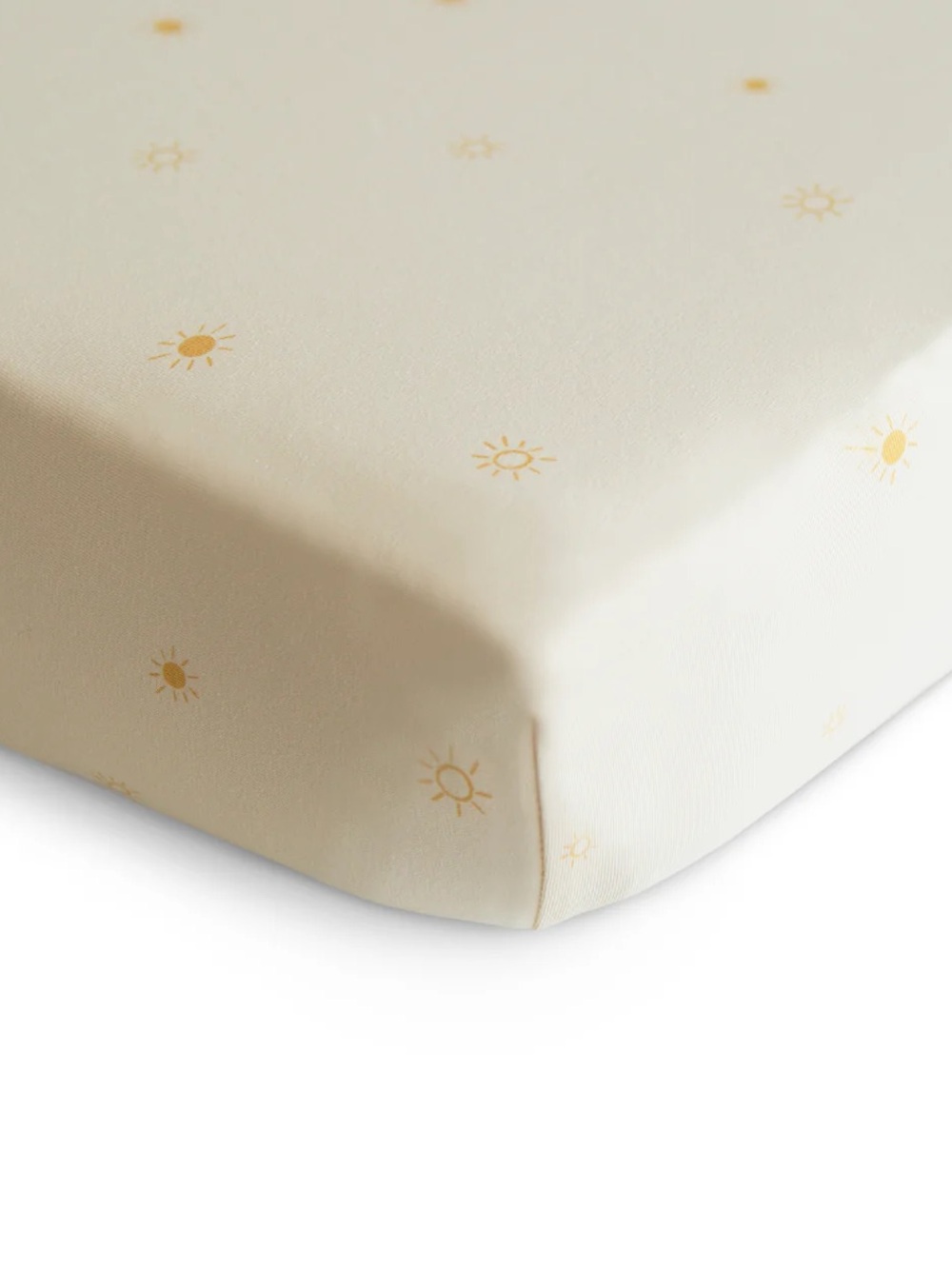 Mushie Stretchy Crib Sheet - Sun - New with tags!